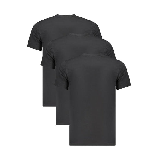 Calvin Klein – Schwarzes Baumwoll-T-Shirt für Herren