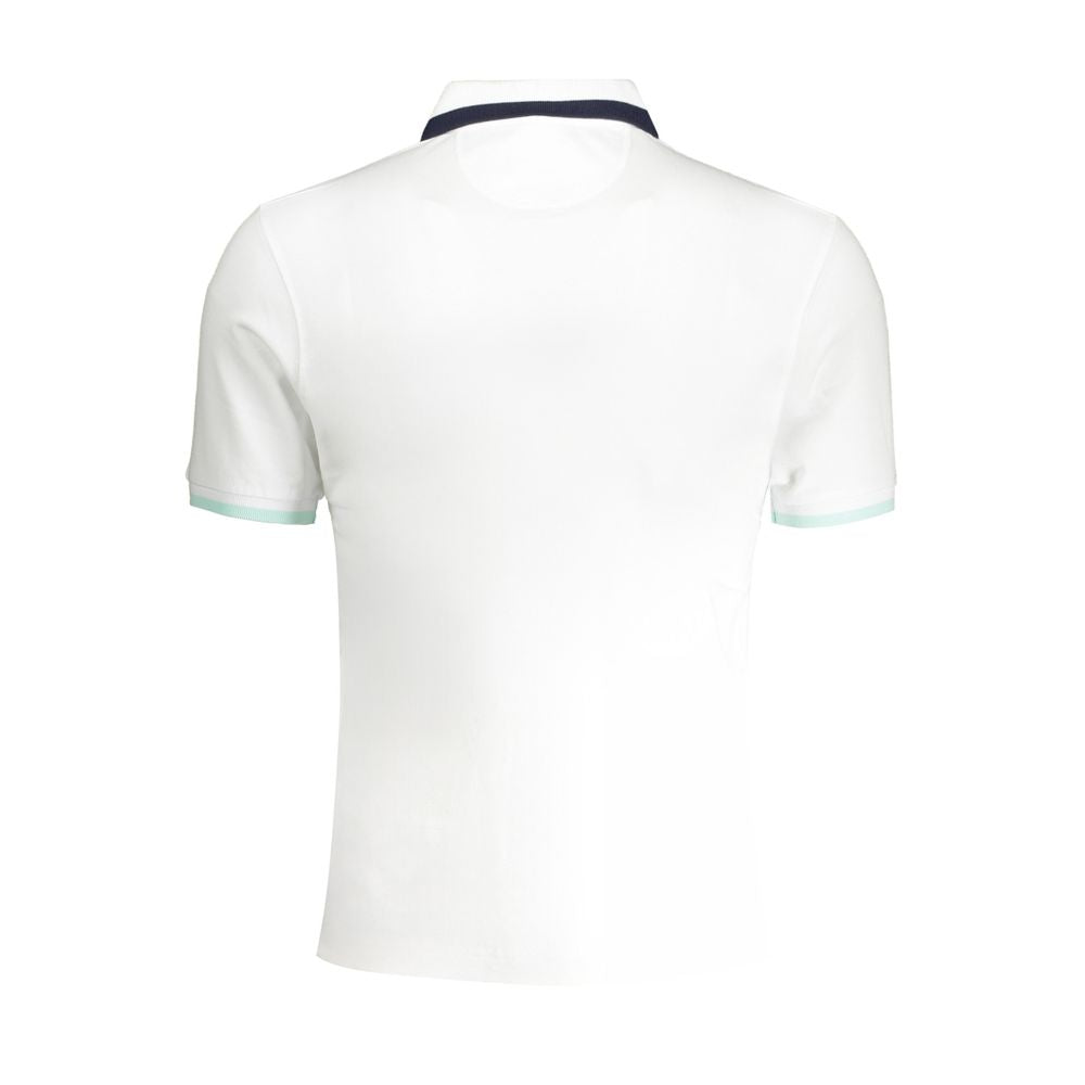 La Martina Poloshirt aus weißer Baumwolle