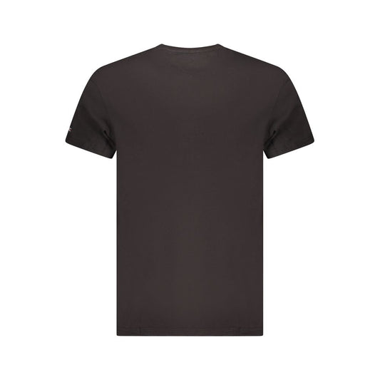 Tommy Hilfiger – Schwarzes Baumwoll-T-Shirt für Herren