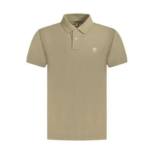 Timberland Herren Poloshirt aus brauner Baumwolle