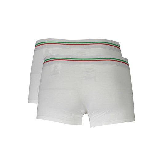 Aeronautica Militare Herren-Boxershorts aus weißer Baumwolle