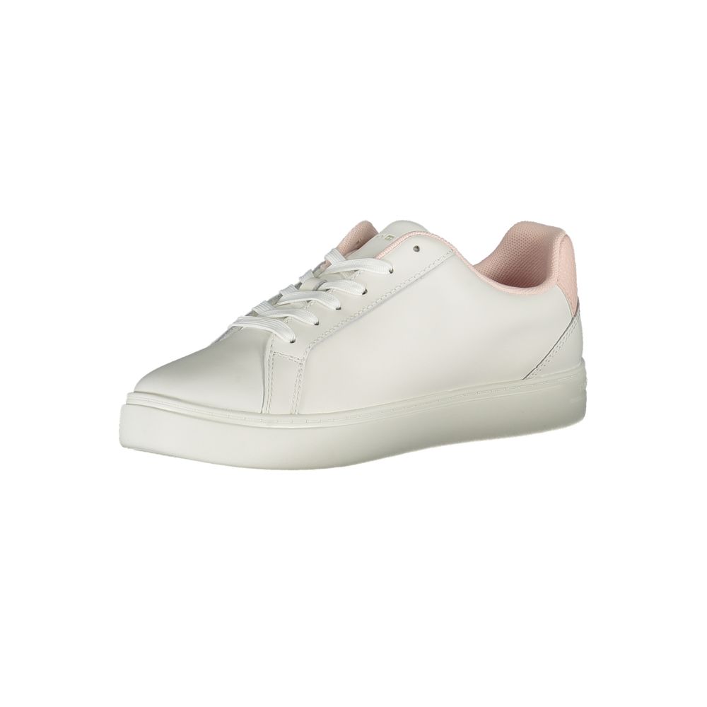 Tommy Hilfiger – Weiße Polyester-Sneaker