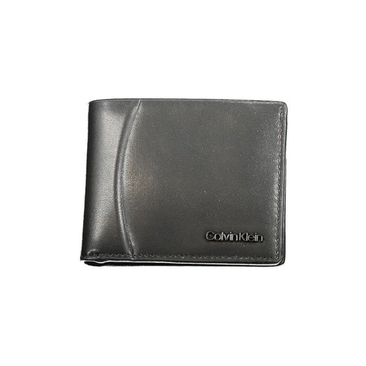 Calvin Klein Schwarze Lederbrieftasche