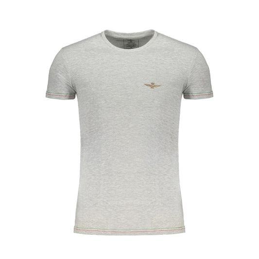 Aeronautica Militare Braunes Herren-T-Shirt aus Baumwolle