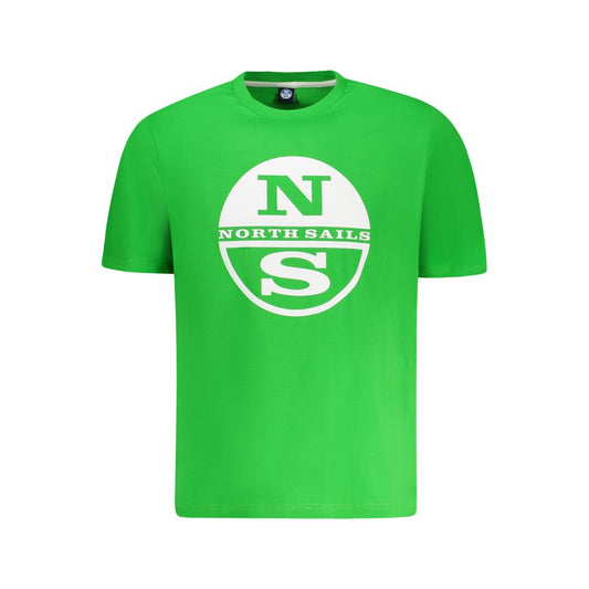 North Sails Herren-T-Shirt aus grüner Baumwolle