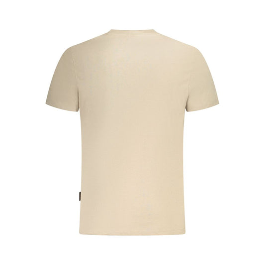 Napapijri Beige Baumwoll-T-Shirt für Herren