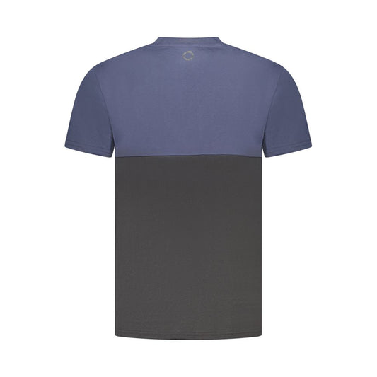 Trussardi Blaues Herren-T-Shirt aus Baumwolle