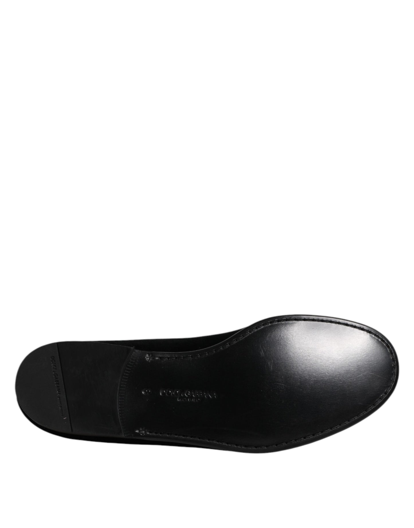 Dolce & Gabbana – Slipper aus schwarzem Samt, formelle Schuhe