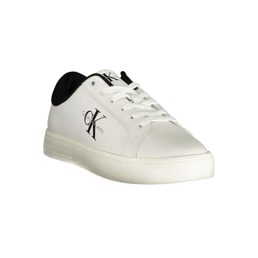 Calvin Klein – Weißer Polyester-Sneaker