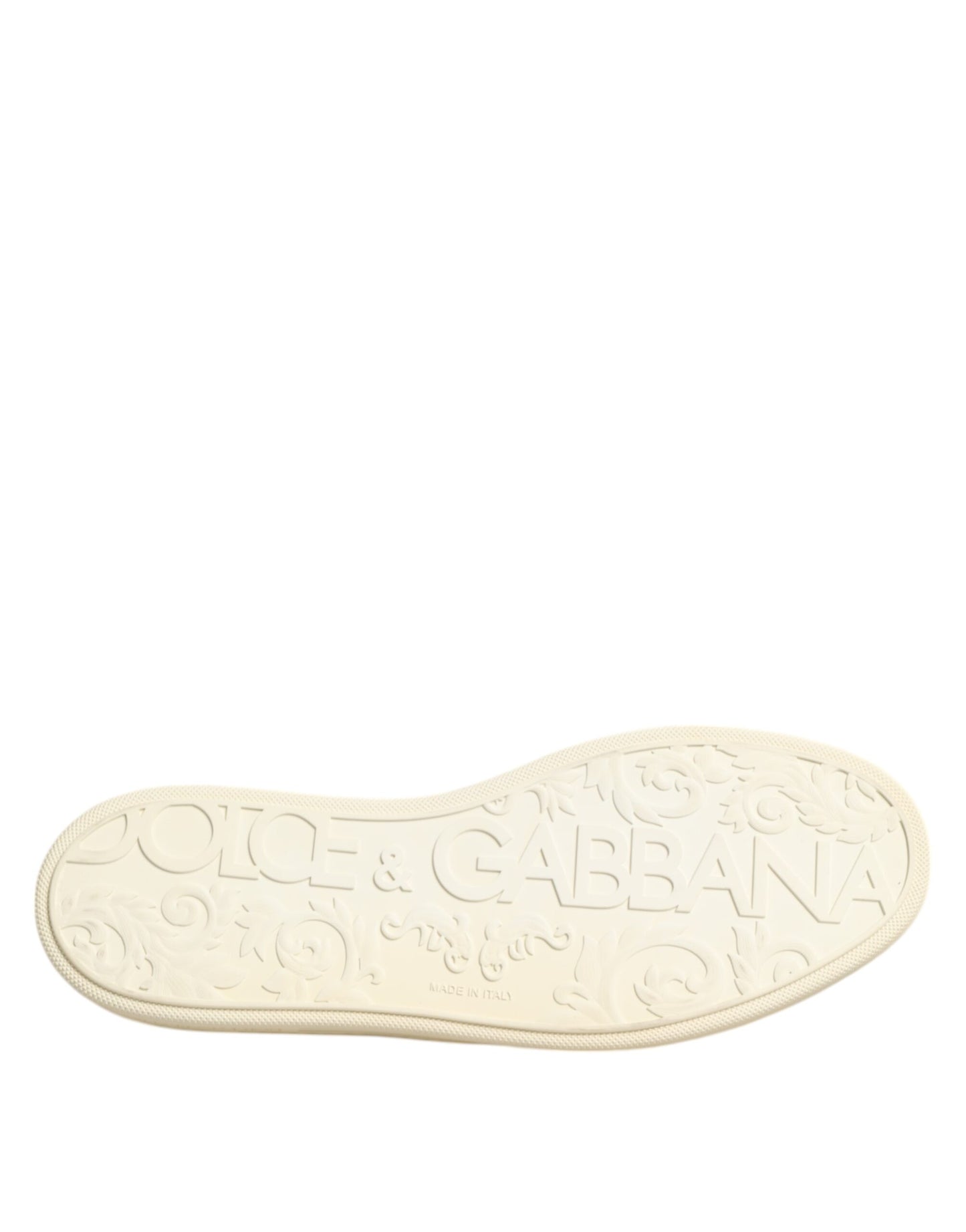 Dolce & Gabbana – Niedrige Sneakers aus schwarzem Leder mit Bienenkrone