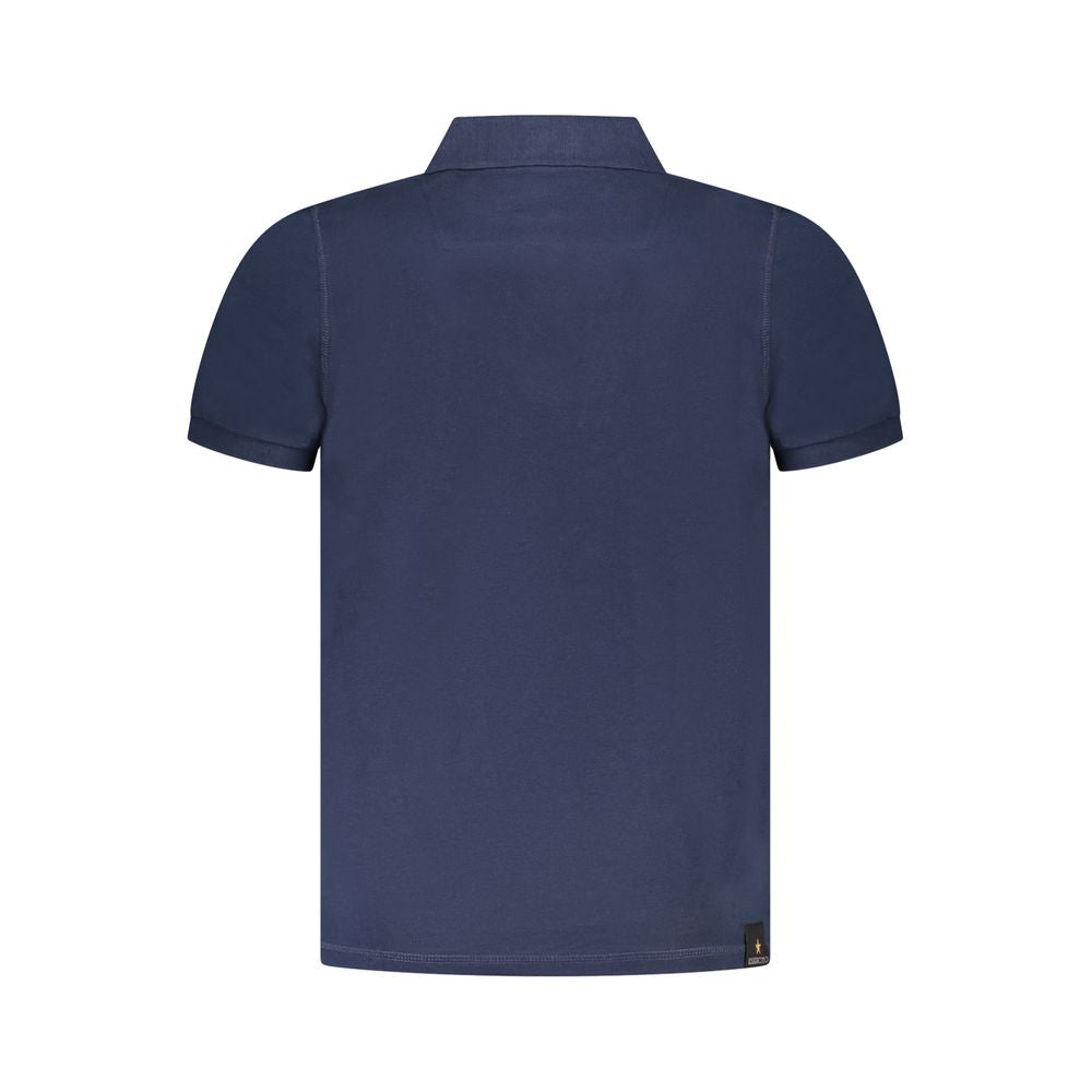 Blaues Baumwoll-Poloshirt der Accademia Militare