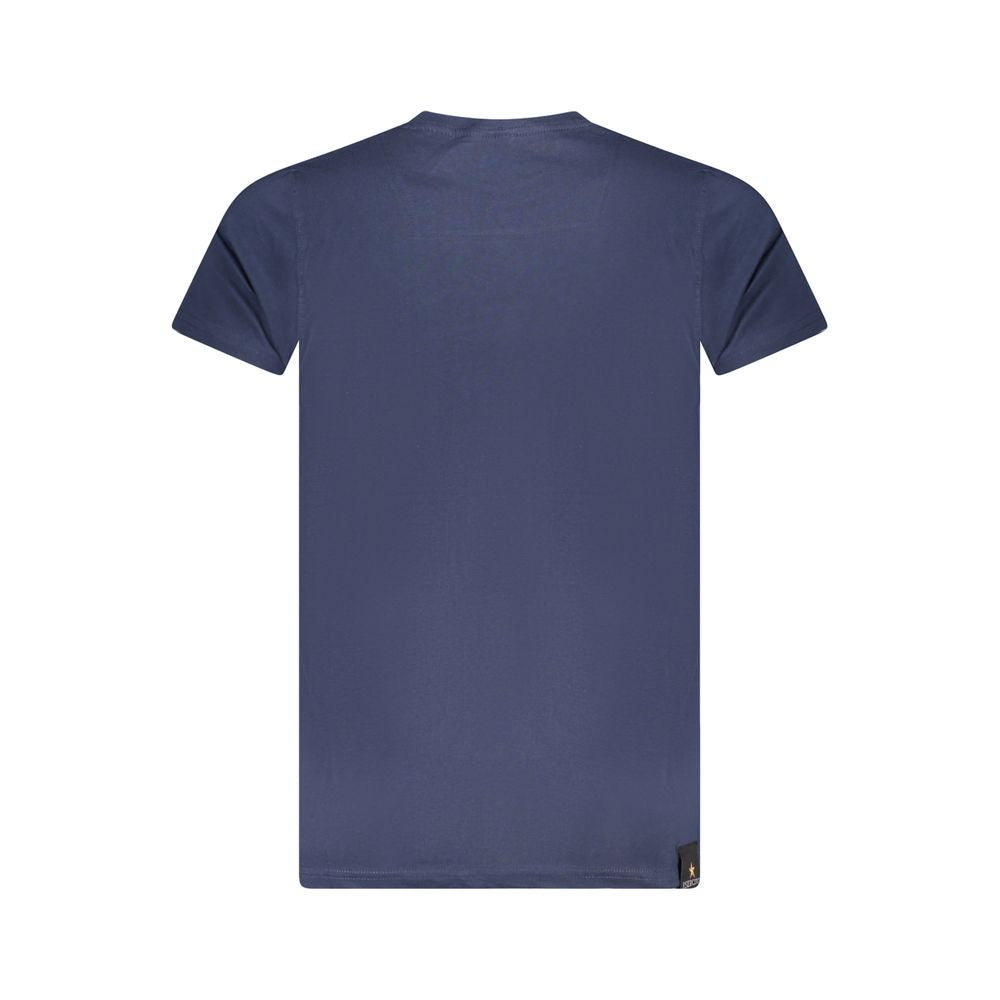 Blaues Baumwoll-T-Shirt der Accademia Militare