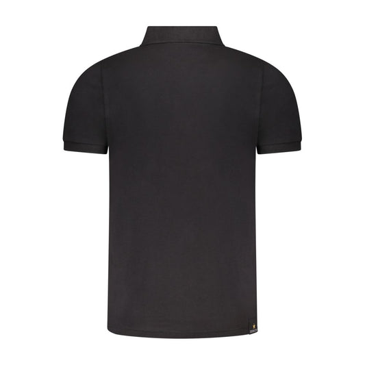 Accademia Militare Black Cotton Polo Shirt