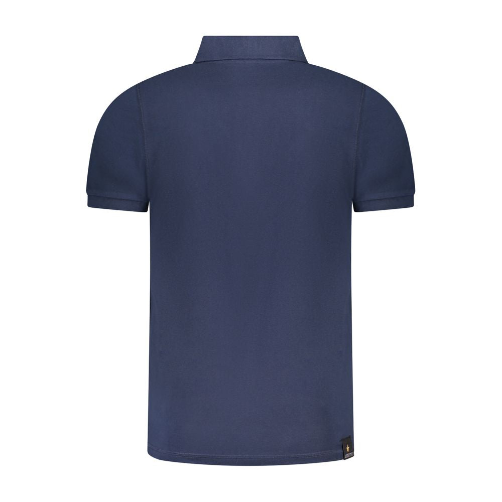 Blaues Baumwoll-Poloshirt der Accademia Militare
