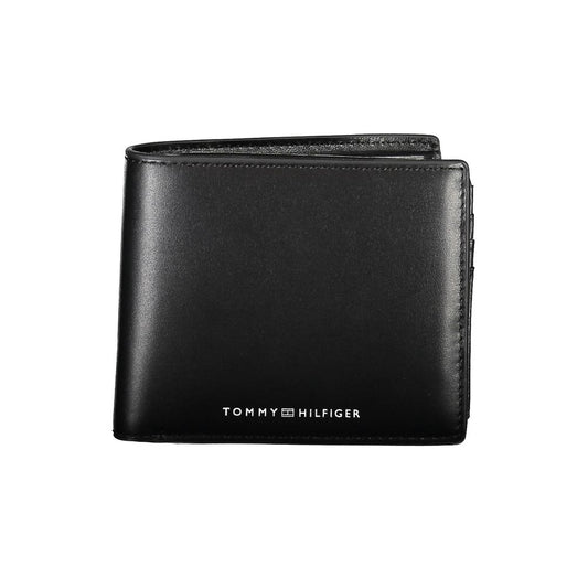 Tommy Hilfiger – Schwarze Lederbrieftasche