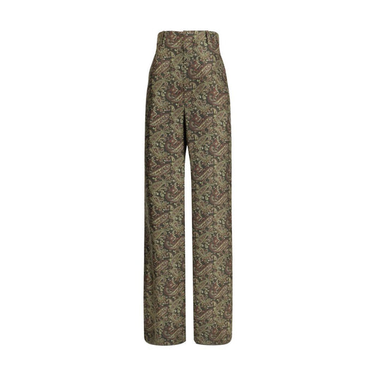 Saint Laurent Paisley patterned silk Pants