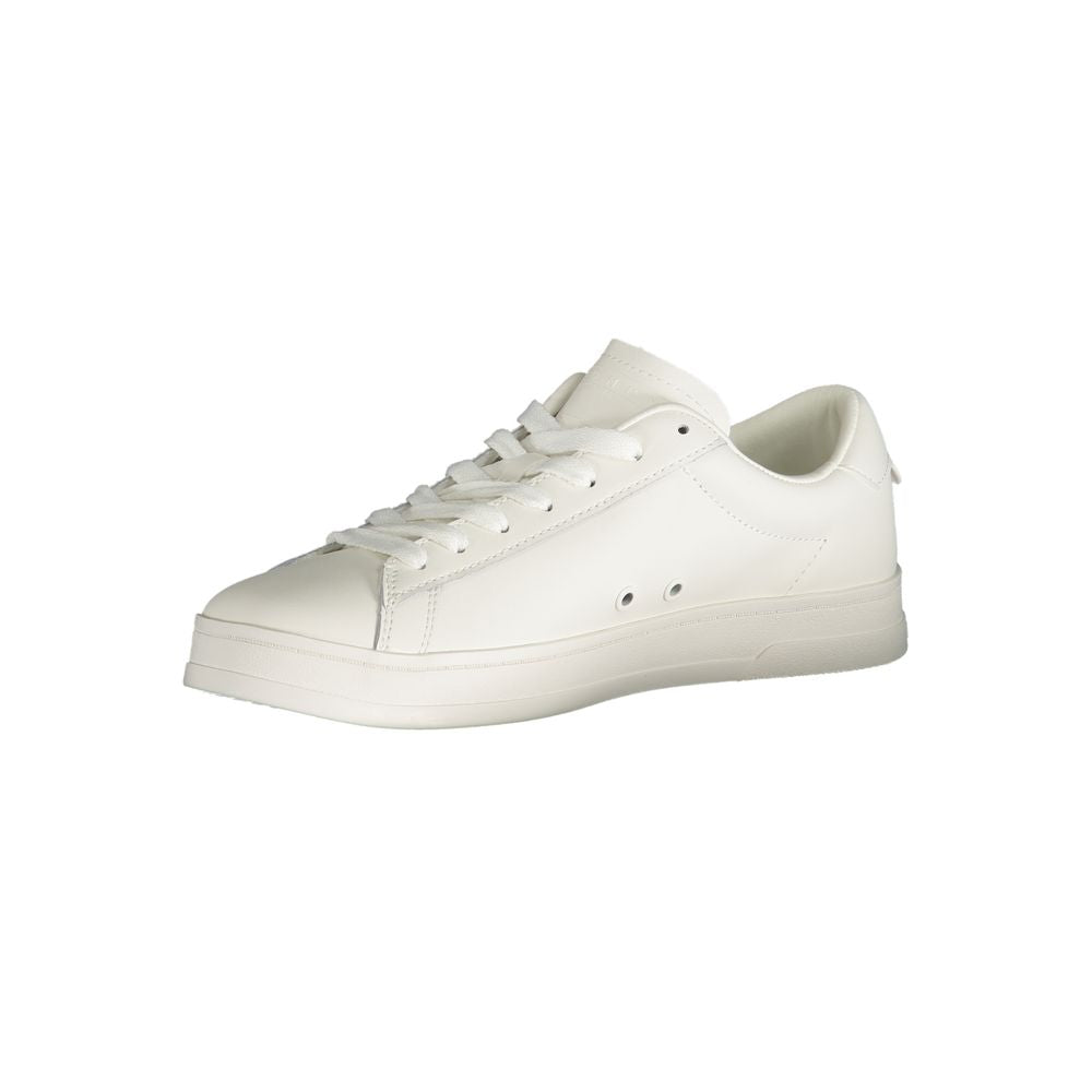 Tommy Hilfiger – Weiße Polyester-Sneaker