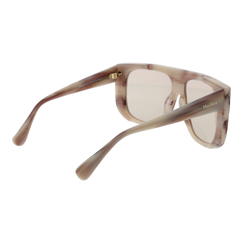 Max Mara Cremefarbene Damen-Sonnenbrille