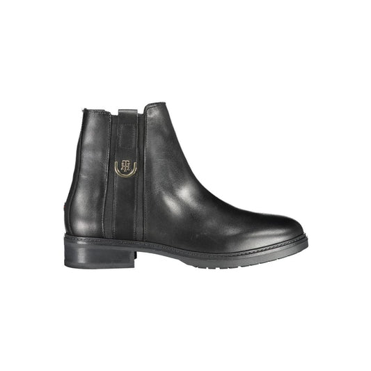 Tommy Hilfiger – Schwarze Lederstiefel für Damen