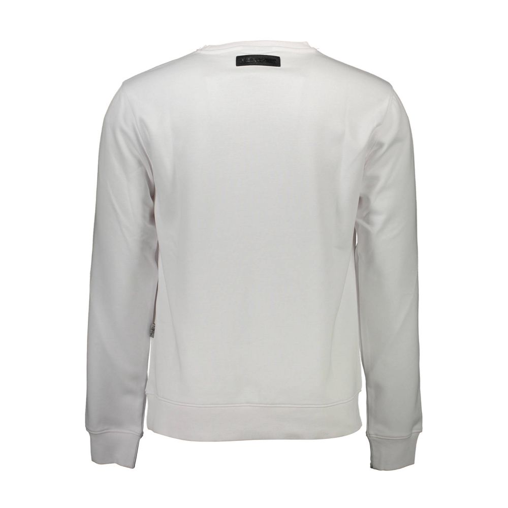Plein Sport Weißer Baumwollpullover für Herren