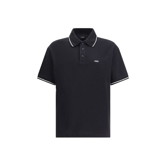 Amiri – Schwarzes Poloshirt aus Baumwolle