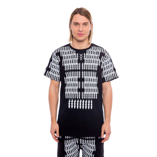Nicolo Tonetto Schwarzes Herren-T-Shirt aus Baumwolle