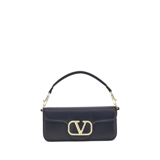 Valentino Garavani Schultertasche aus schwarzem Kalbsleder (Bos Taurus)