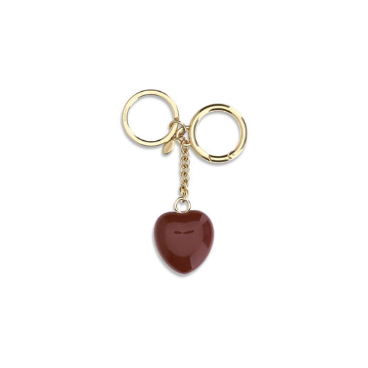 Valentino Garavani Bordeaux Brass Keychain