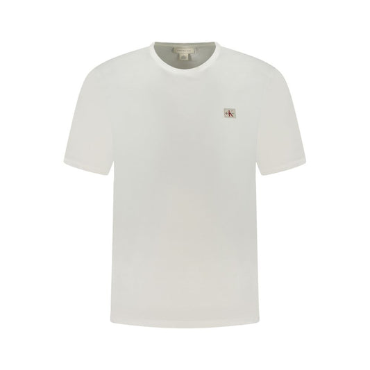 Calvin Klein – Weißes Baumwoll-T-Shirt für Herren