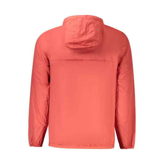 K-WAY Rote Polyamid-Herrenjacke