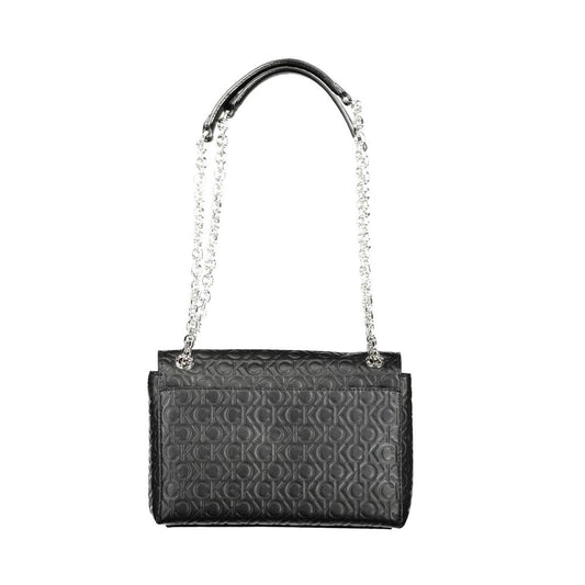 Calvin Klein Schwarze Polyester-Handtasche