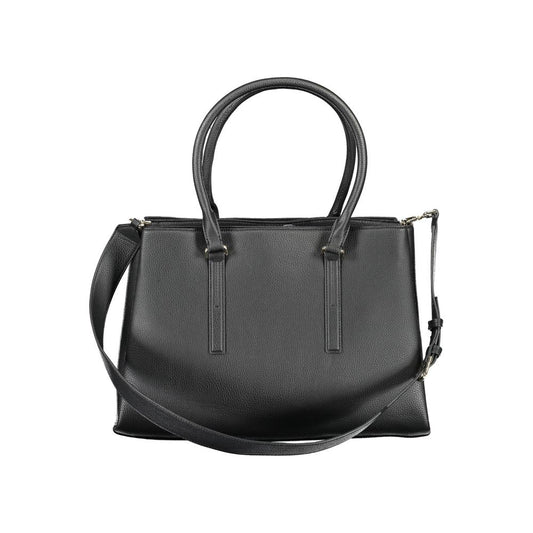 Calvin Klein Schwarze Polyester-Handtasche