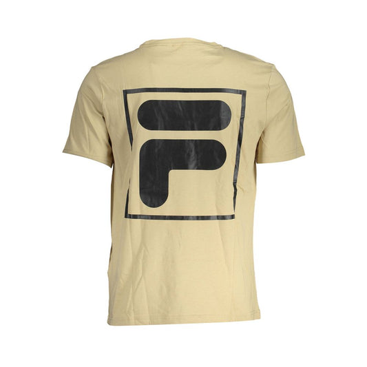 Fila Beige Cotton T-Shirt
