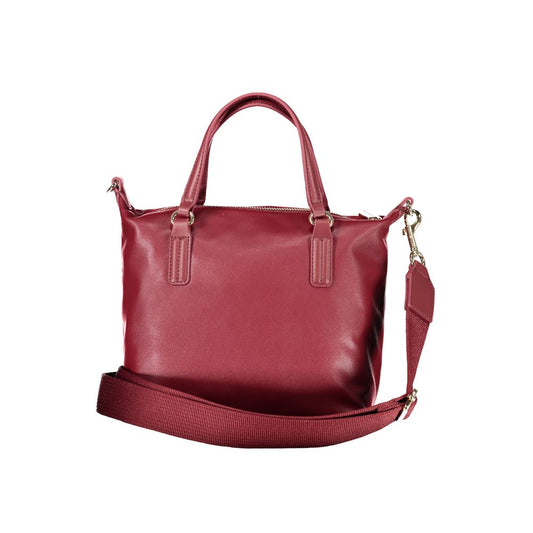 Tommy Hilfiger – Rote Polyester-Handtasche
