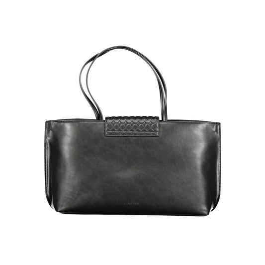 Calvin Klein Schwarze Polyester-Handtasche