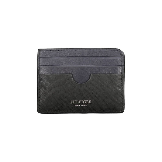 Tommy Hilfiger – Schwarze Lederbrieftasche