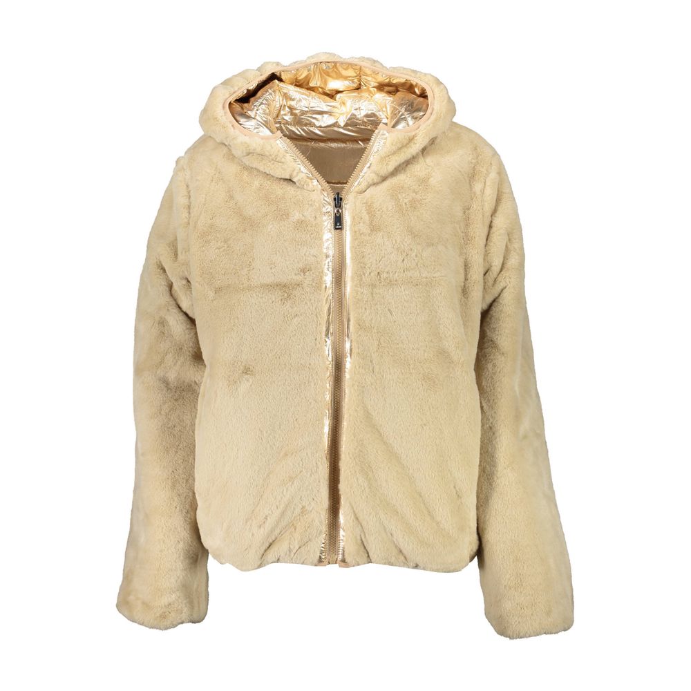 US POLO ASSN. Gold Nylon Jacken & Mantel