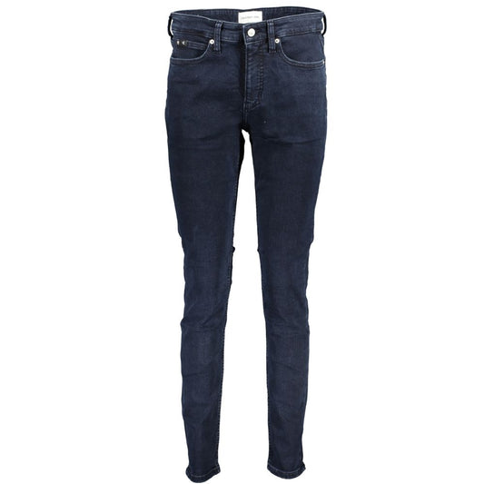 Calvin Klein Damen Skinny Jeans aus Baumwolle, Blau