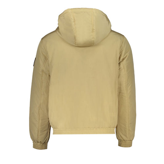 Calvin Klein – Beigefarbene Herrenjacke aus recyceltem Polyester