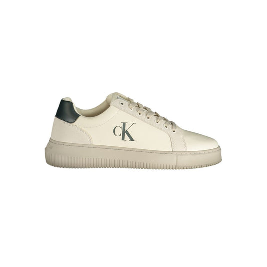 Calvin Klein – Weißer Polyester-Sneaker
