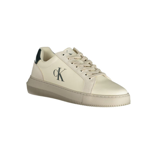 Calvin Klein – Weißer Polyester-Sneaker