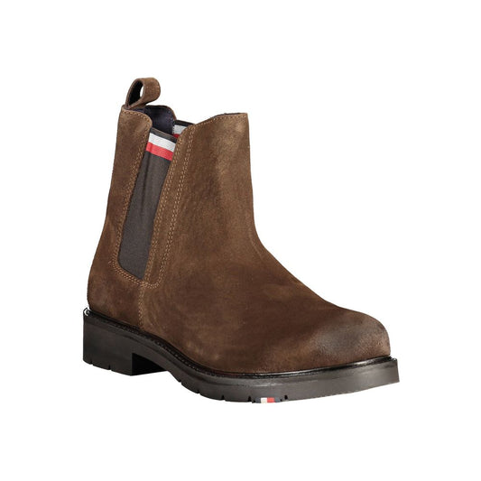 Tommy Hilfiger – Braune Lederstiefel für Herren