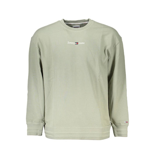 Tommy Hilfiger – Grüner Baumwollpullover für Herren