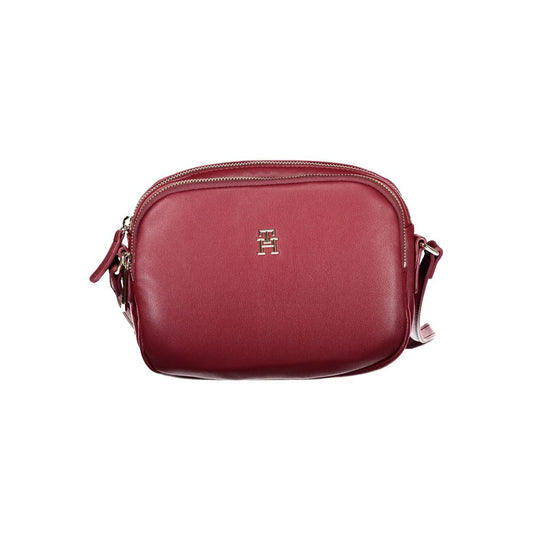 Tommy Hilfiger – Rote Polyester-Handtasche