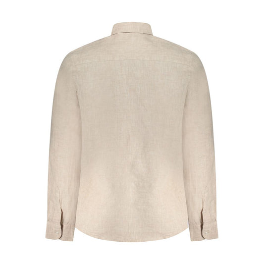 North Sails Beige Linen Men Shirt