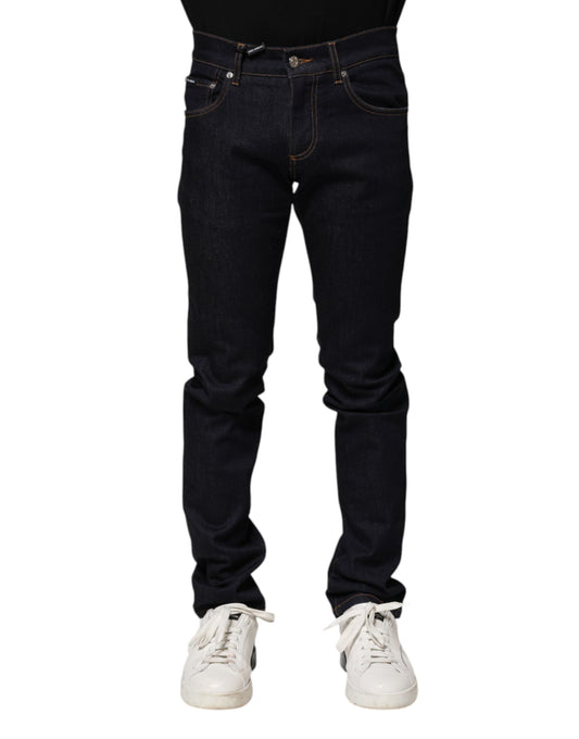Dolce & Gabbana Schwarze Skinny-Jeans aus Baumwolle für Herren