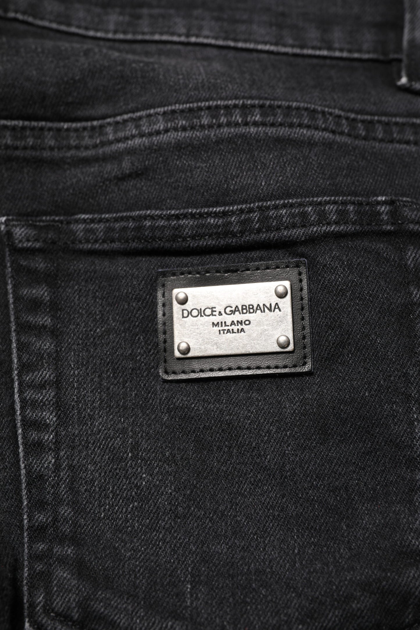 Dolce & Gabbana Schwarze Skinny-Jeans aus Baumwolle für Herren