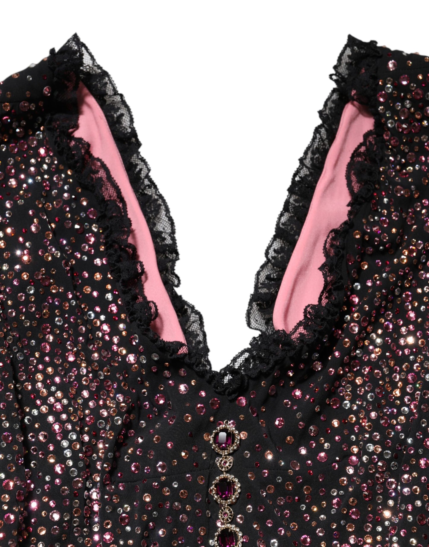 Dolce & Gabbana – Mehrfarbiges, verziertes Meerjungfrauenkleid