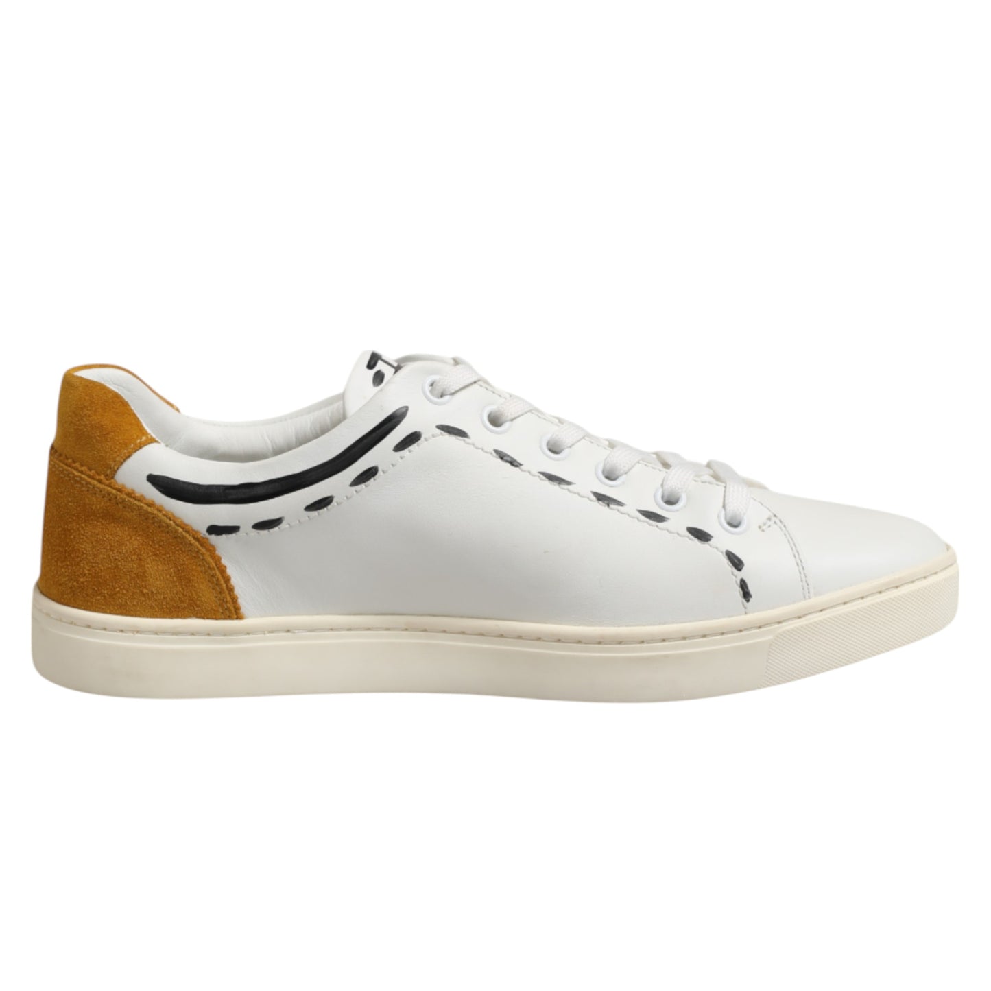 Dolce & Gabbana MILANO Low Top Sneakers aus weißem Leder