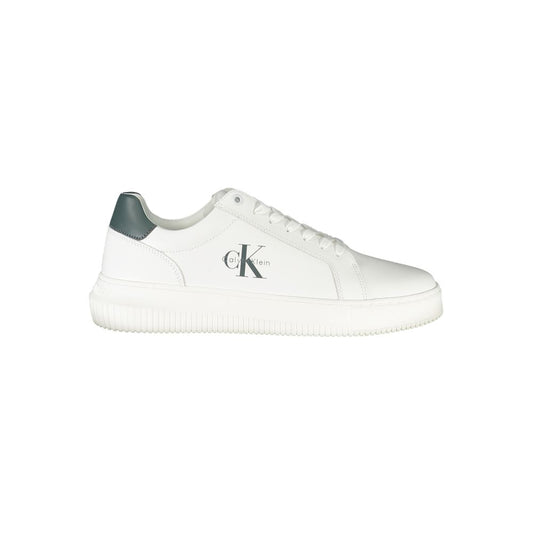 Calvin Klein Herren-Sneaker aus weißem Leder